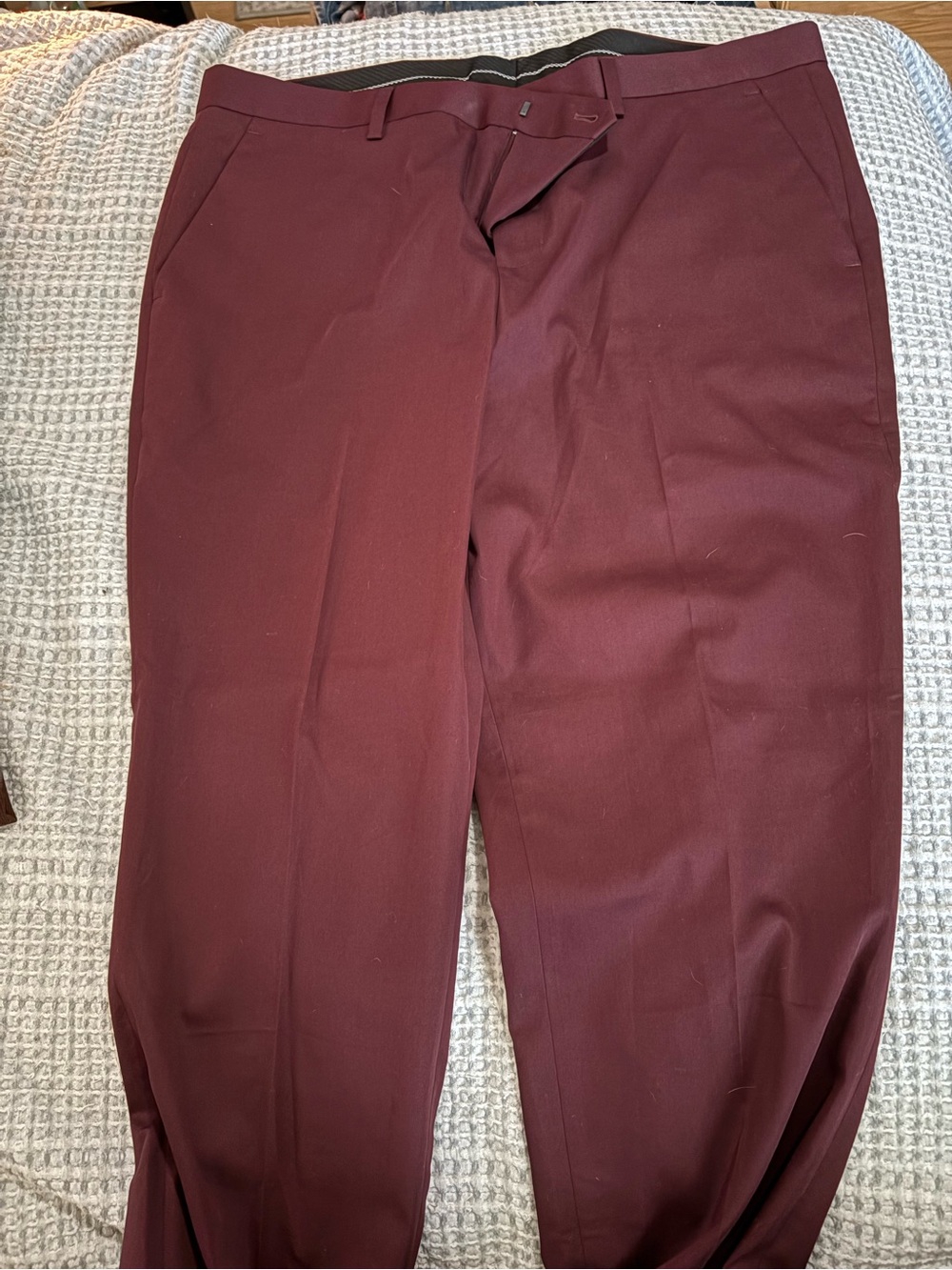 Express Men's Dress Pants in Burgundy